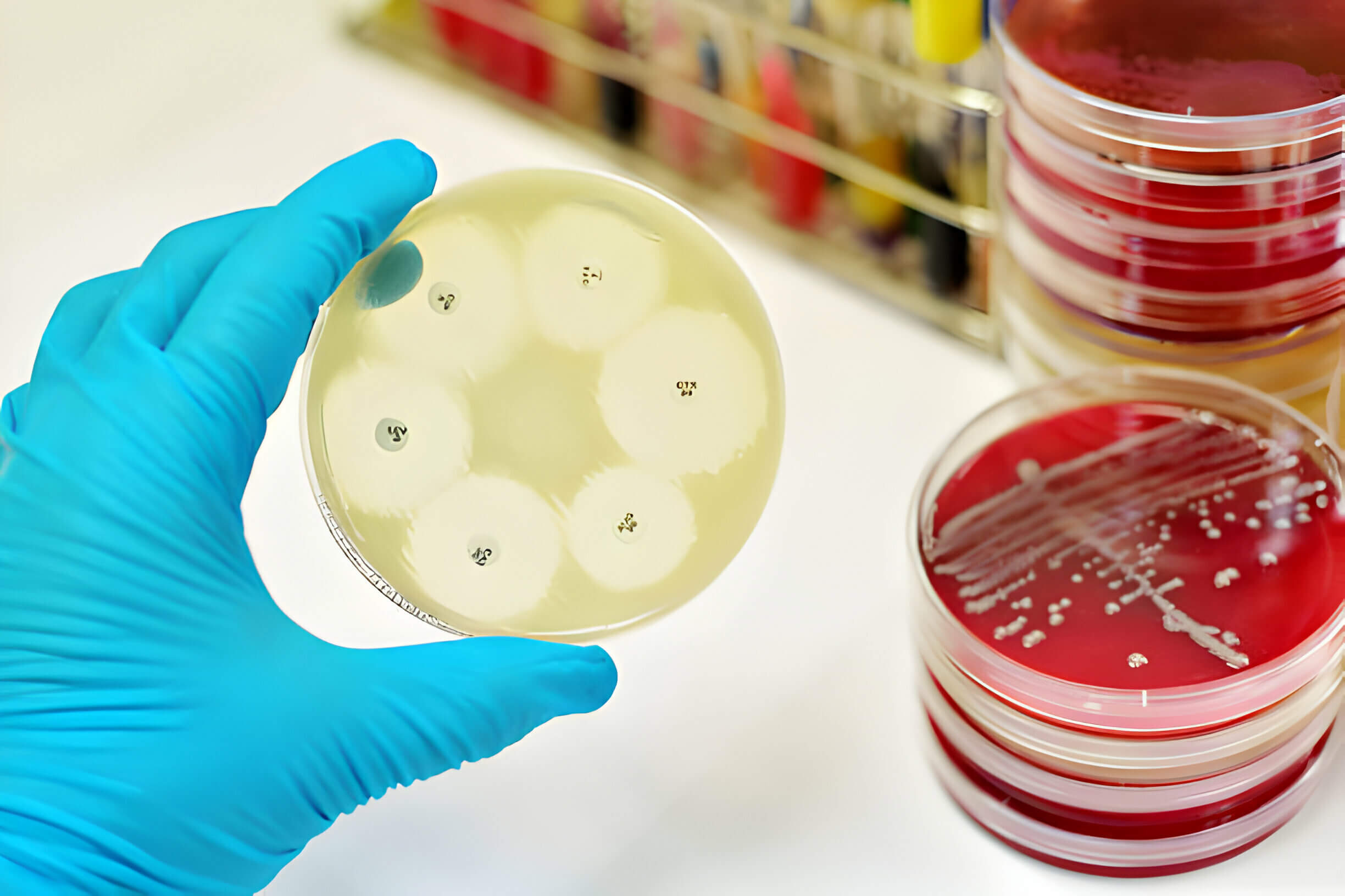 MRSA antimicrobial susceptibility testing in petri dish